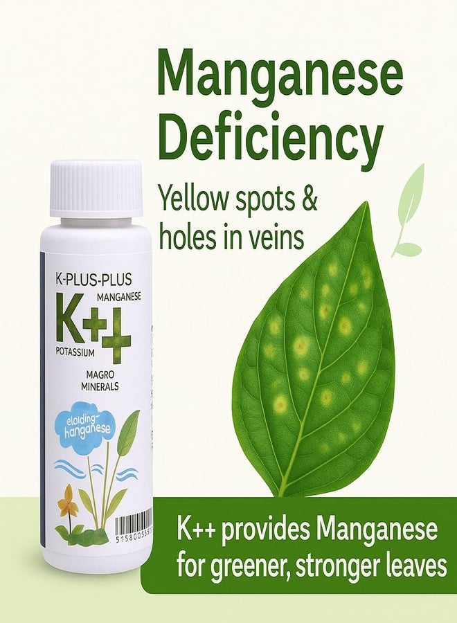 مُكمّل أكواتيك ريميديز K++ سعة 120 مل، مُعزّز للمعادن (البوتاسيوم، والمنغنيز، والكالسيوم) لنمو النباتات المائية | يُستخدم في المياه العذبة والمالحة - Image 5